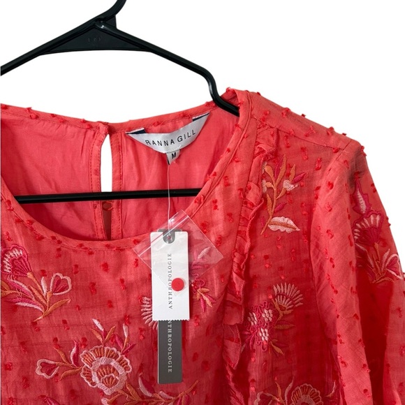 Anthropologie NEW Ranna Gill Basilia Embroidered Tunic - Picture 5 of 8